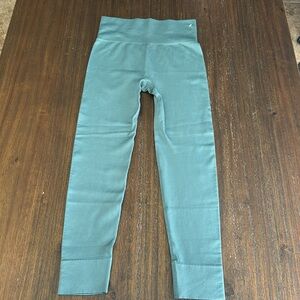 Madewell MWL Green Seamless 7/8 Ribbed Leggings